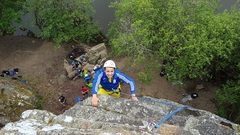 Sortie escalade en falaise de 30 mètres