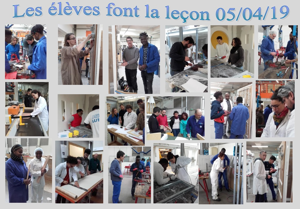 Les élèves font la leçon