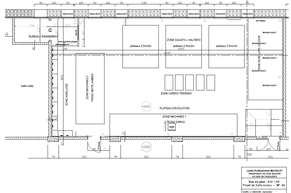 Projet pédagogique de construction d’une salle de musculation (deuxième partie…)