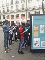 La classe de Terminale CAP MIS visite l’exposition consacrée au bombardement de Nantes